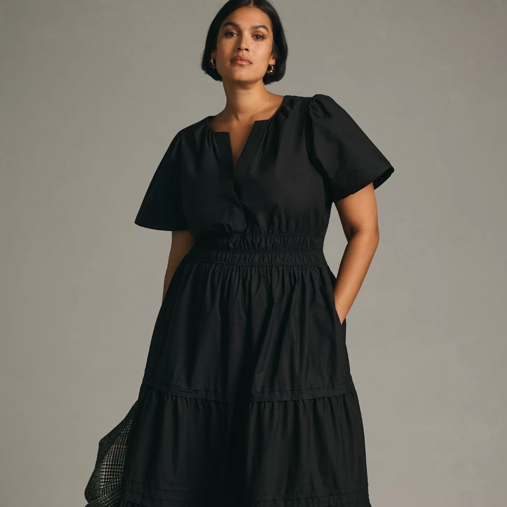 Anthropologie - The Somerset Maxi Dress (2x) - Black